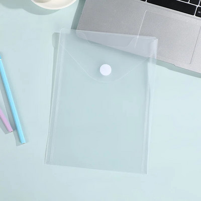 A5 horisontaalne ja vertikaalne kontori jäätunud kleepkott Lihtne värviline läbipaistev veekindel plastikust andmekoti hoiukoht