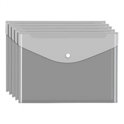 5kom prozirne mape za dokumente A4 torbe za pohranu džepne vodootporne plastične držače za datoteke otporne na prašinu ured školska organizacija