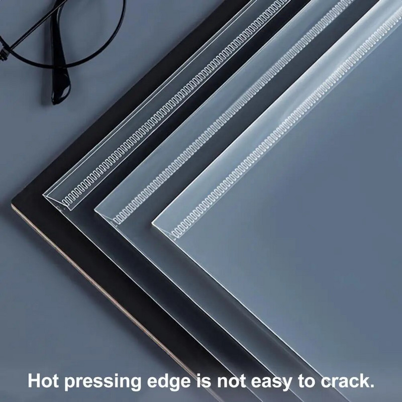 5kom prozirne mape za dokumente A4 torbe za pohranu džepne vodootporne plastične držače za datoteke otporne na prašinu ured školska organizacija