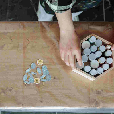 15 gab. Izsmalcināti īkšķa spraudņi Daudzfunkcionālas konfektei līdzīgas biroja spraudītes