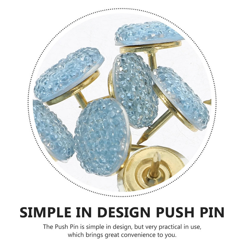 15 gab. Izsmalcināti īkšķa spraudņi Daudzfunkcionālas konfektei līdzīgas biroja spraudītes