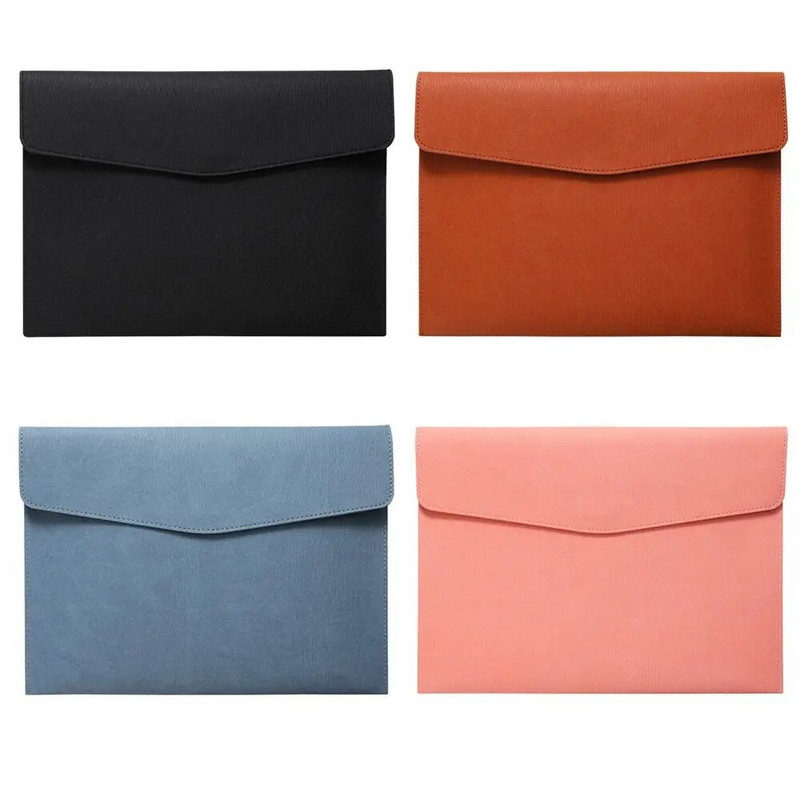 Νέα Απλή τσάντα επαγγελματικών εγγράφων Διπλής στρώσης τσάντα αρχείου τύπου Snap-Type Μεγάλη χωρητικότητα Τσάντα Α4 Πολυλειτουργικός χαρτοφύλακας πολλαπλών στρώσεων