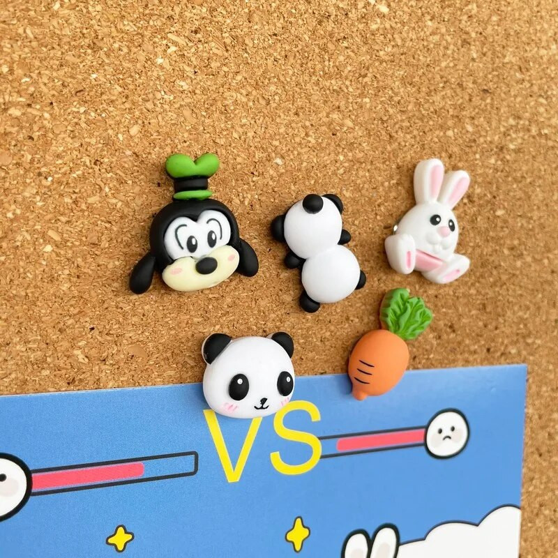 5 ΤΕΜ Πινέζες Alpaca Panda Puppy Rabbit Pushpins Πινέζες ώθησης ζώων Διακόσμηση Καρφίτσα αντίχειρας DIY δέσιμο προμήθειες γραφείου