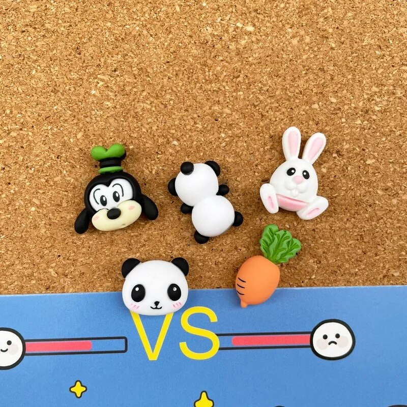 5 ΤΕΜ Πινέζες Alpaca Panda Puppy Rabbit Pushpins Πινέζες ώθησης ζώων Διακόσμηση Καρφίτσα αντίχειρας DIY δέσιμο προμήθειες γραφείου