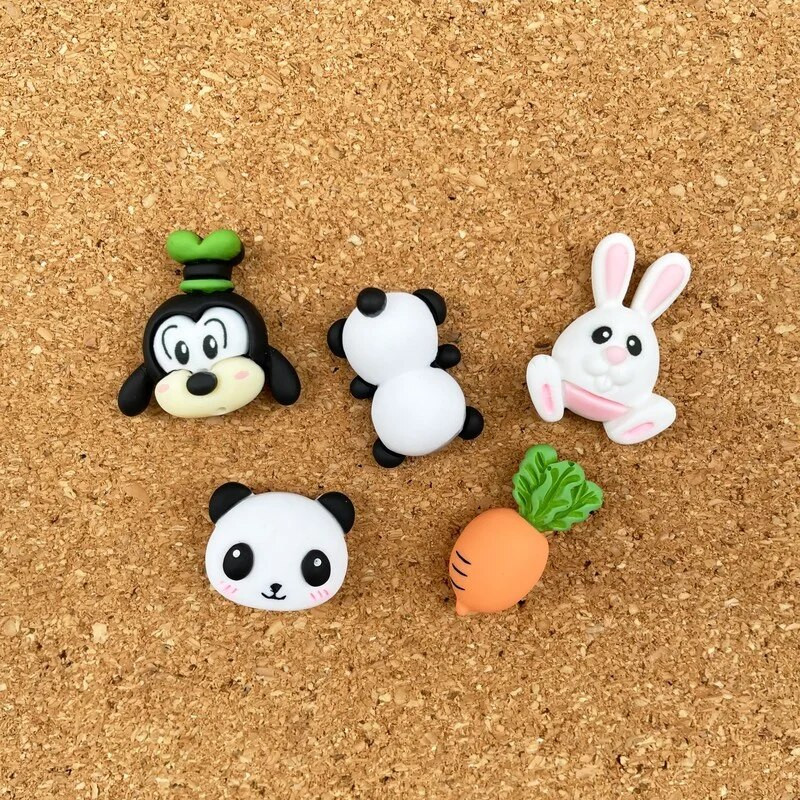 5 ΤΕΜ Πινέζες Alpaca Panda Puppy Rabbit Pushpins Πινέζες ώθησης ζώων Διακόσμηση Καρφίτσα αντίχειρας DIY δέσιμο προμήθειες γραφείου