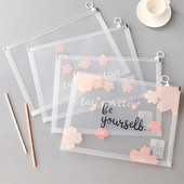 Τσάντα αρχείου 4 τεμ. Διαφανές πλαστικό A4 Έγγραφα Αρχειοθέτηση Τσάντα αποθήκευσης Φοιτητής Organizer Πληροφορίες Φάκελοι τσέπης Χαρτικά