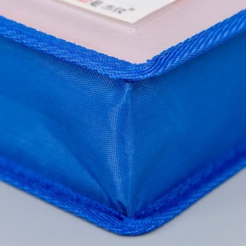 A4 Прозрачна тежка чанта за файлове Преносима водоустойчива папка Държач за документи Бутон с голям капацитет Съхранение Училищна тестова хартия