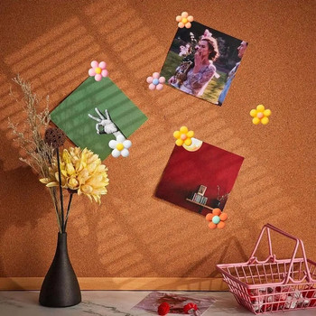 Πολύχρωμες καρφίτσες σανίδας από φελλό Ανθεκτικές καρφίτσες Boho Daisy Flower Cute Pushpins διακοσμητικές καρφίτσες γραφείου