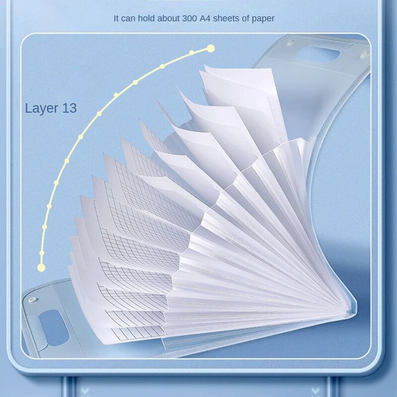 13 φάκελοι φακέλων τσέπης Φορητοί A4 Letter Size Macaron Color Expanding Folders Organizer εγγράφων για χώρο αποθήκευσης γραφείου στην τάξη