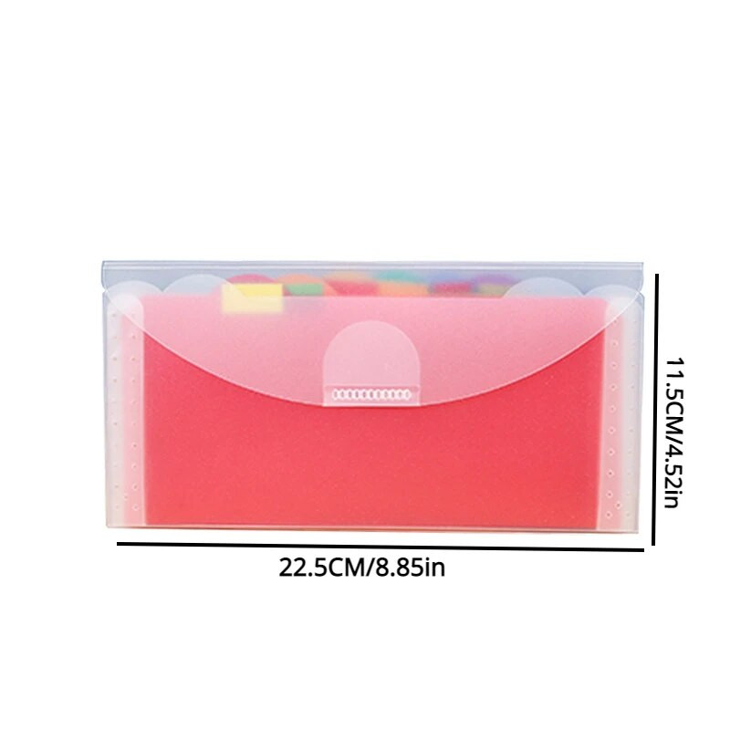 7 Grids File Folder Wallet Bag Documents Organizer Mini File Pouch Bill Folder Document Folders Organizer School Binder Office
