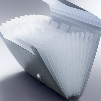A6 File Folder File Organizer File Expanding Wallet 13 Pockets Φάκελος λογαριασμού Πλαστική θήκη θήκης χαρτιού Σχολικά είδη