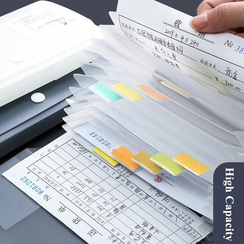 A6 Expanding Folders Φορητές πολυσέλιδες πλαστικές οργανώσεις για φοιτητές και τσάντα εγγράφων γραφείου για ταξινόμηση και αποθήκευση