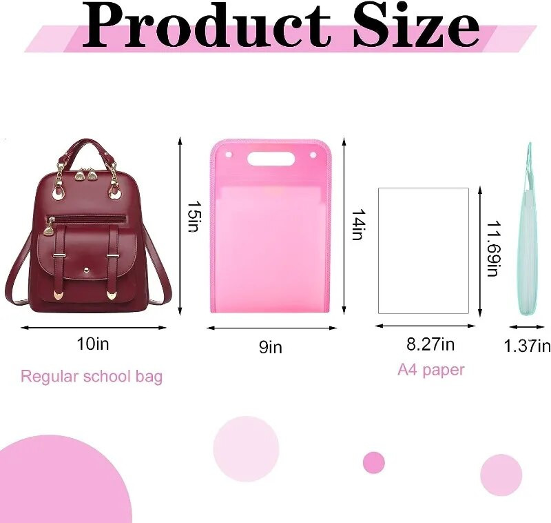 Akordioni failikorraldaja 13 tasku vertikaalne laienev failikaust, A4 paberist dokumendikviitungi korraldaja kaasaskantav failikaust