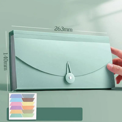 Φάκελος αρχείου πορτοφολιού με επεκτεινόμενο επίπεδο με 13 τσέπες με ετικέτα ευρετηρίου Χαρτί τιμολόγιο Αποθήκευση τσάντα οργάνων Σχολική θήκη οργάνωσης γραφείου