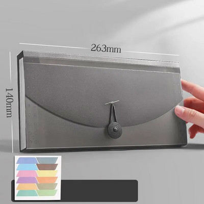 Φάκελος αρχείου πορτοφολιού με επεκτεινόμενο επίπεδο με 13 τσέπες με ετικέτα ευρετηρίου Χαρτί τιμολόγιο Αποθήκευση τσάντα οργάνων Σχολική θήκη οργάνωσης γραφείου