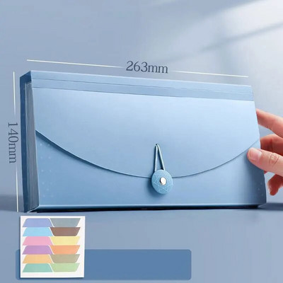 Φάκελος αρχείου πορτοφολιού με επεκτεινόμενο επίπεδο με 13 τσέπες με ετικέτα ευρετηρίου Χαρτί τιμολόγιο Αποθήκευση τσάντα οργάνων Σχολική θήκη οργάνωσης γραφείου