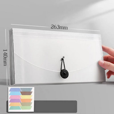 Φάκελος αρχείου πορτοφολιού με επεκτεινόμενο επίπεδο με 13 τσέπες με ετικέτα ευρετηρίου Χαρτί τιμολόγιο Αποθήκευση τσάντα οργάνων Σχολική θήκη οργάνωσης γραφείου