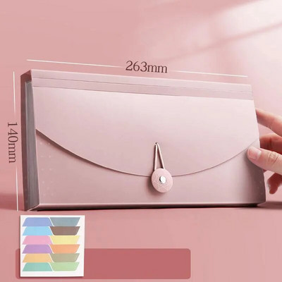 Φάκελος αρχείου πορτοφολιού με επεκτεινόμενο επίπεδο με 13 τσέπες με ετικέτα ευρετηρίου Χαρτί τιμολόγιο Αποθήκευση τσάντα οργάνων Σχολική θήκη οργάνωσης γραφείου