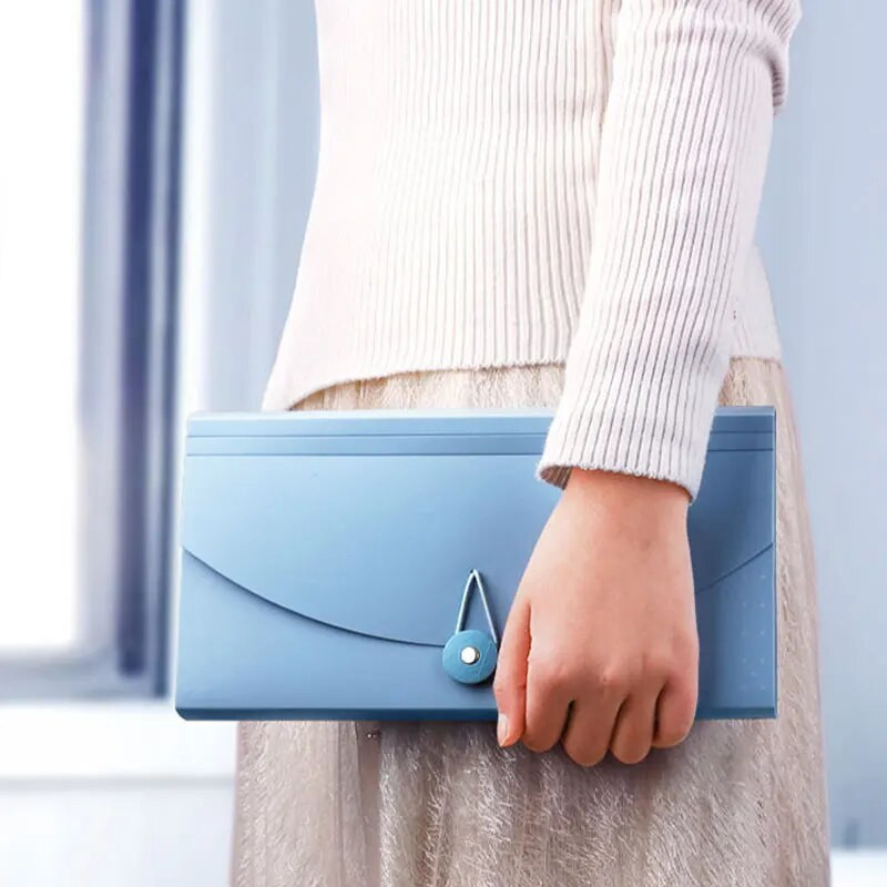 Φάκελος αρχείου πορτοφολιού με επεκτεινόμενο επίπεδο με 13 τσέπες με ετικέτα ευρετηρίου Χαρτί τιμολόγιο Αποθήκευση τσάντα οργάνων Σχολική θήκη οργάνωσης γραφείου