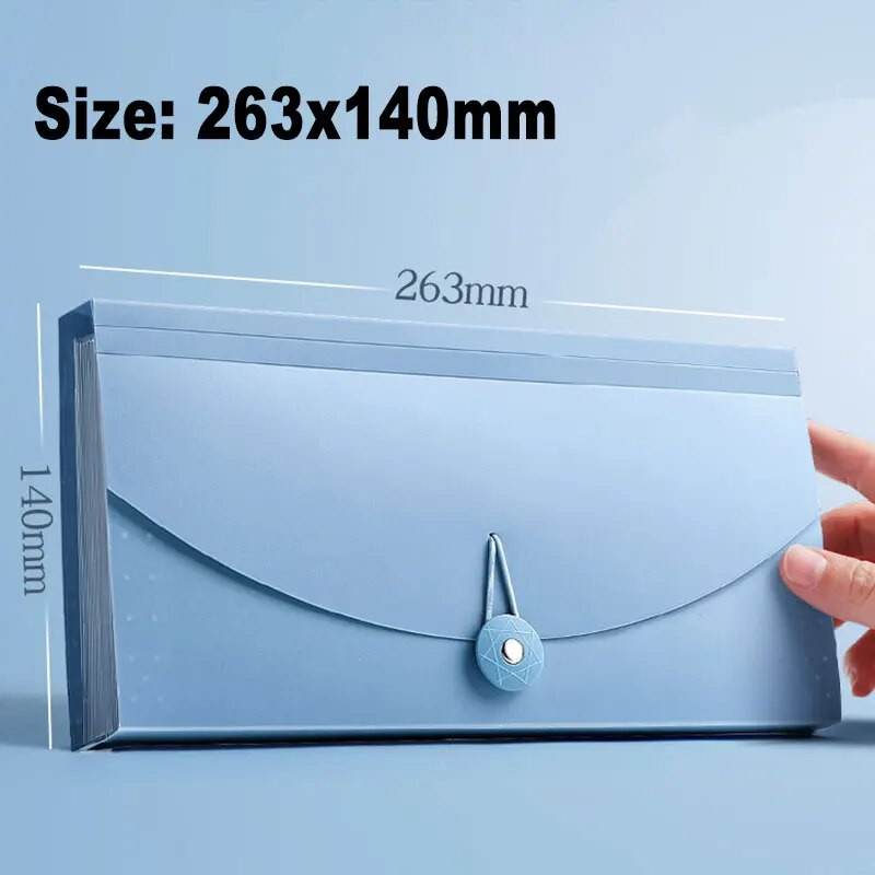 Φάκελος αρχείου πορτοφολιού με επεκτεινόμενο επίπεδο με 13 τσέπες με ετικέτα ευρετηρίου Χαρτί τιμολόγιο Αποθήκευση τσάντα οργάνων Σχολική θήκη οργάνωσης γραφείου