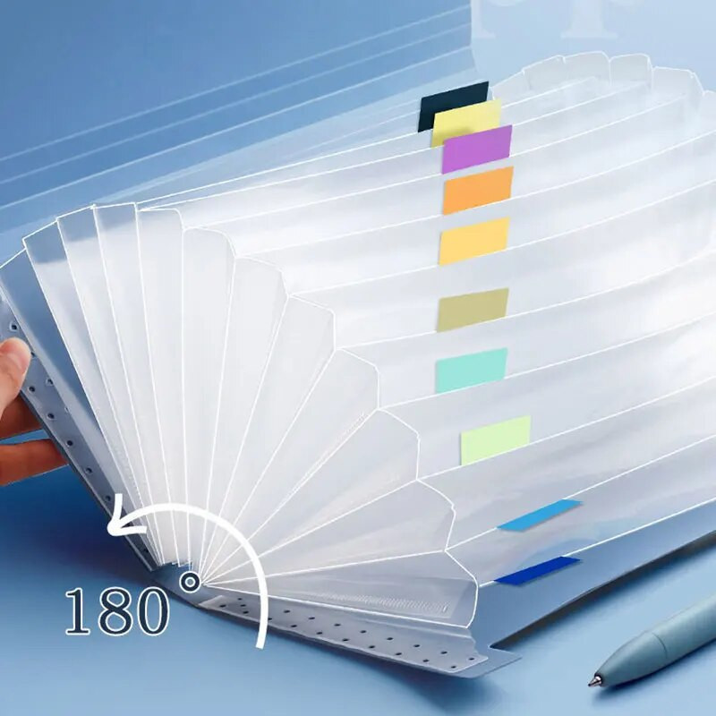 Φάκελος αρχείου πορτοφολιού με επεκτεινόμενο επίπεδο με 13 τσέπες με ετικέτα ευρετηρίου Χαρτί τιμολόγιο Αποθήκευση τσάντα οργάνων Σχολική θήκη οργάνωσης γραφείου