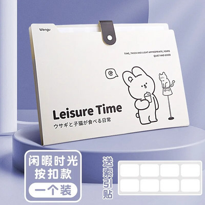 Χαριτωμένοι επεκτεινόμενοι φάκελοι Lovely Ins Korean Creative File Folder 8 Layer Document File Organzier Student Supply Αξεσουάρ γραφείου
