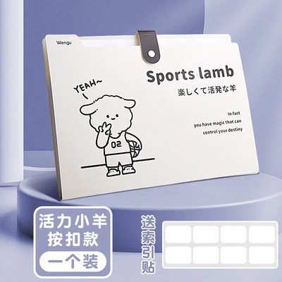 Χαριτωμένοι επεκτεινόμενοι φάκελοι Lovely Ins Korean Creative File Folder 8 Layer Document File Organzier Student Supply Αξεσουάρ γραφείου