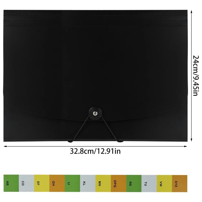 13 slāņu A4 formāta failu mape uzglabāšanas maisiņš Testa papīrs Galda rīks Skolas studentiem Kancelejas preces Biroja piederumi