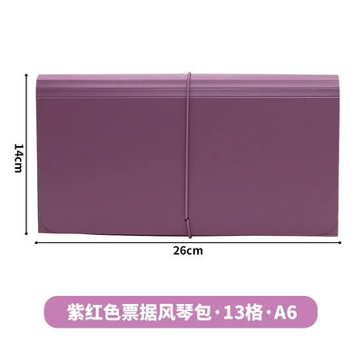 A6 Paplašināmā failu mape Pārnēsājama maka orgānu soma Dokumenti Organizatora failu maisiņš Rēķinu čeku mape Skolas biroja piederumi