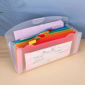Geantă portofel pentru fișiere cu 7 grile Dosare expansive Organizator de documente Mini suport pentru fișiere Husă Dosar pentru facturi OSchool Binder Liner