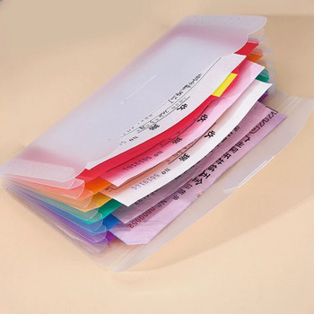 7 Grids File Wallet Bag Expanding Folders Documents Organizer Μίνι θήκη αρχείων Θήκη Φάκελος Bill OSchool Office Binder Supplies