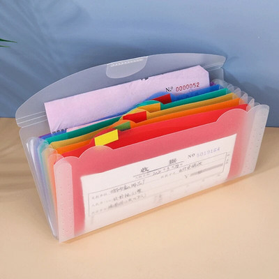 7 Grids File Wallet Bag Expanding Folders Documents Organizer Mini File Holder Pouch Bill Folder OSchool Office Binder  Supplies