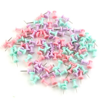 MOTARRO 35Pcs Pushpin Thumbtack Pins Декоративни цветни нокти за домашен офис Стенни карти Маркер Снимки Табло за обяви Инструменти за бутане