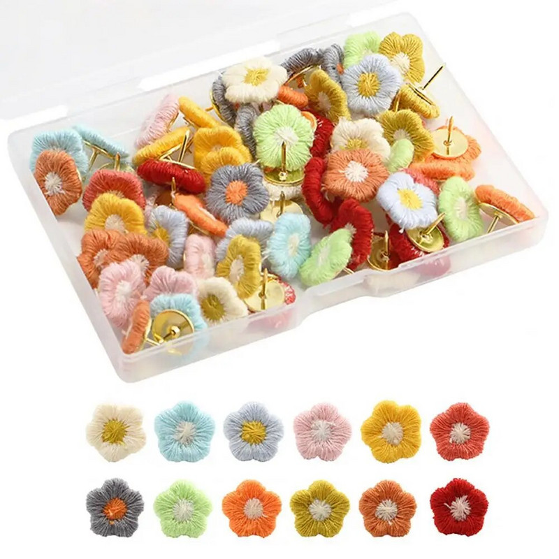 Jauki ziedu dizaina piespraudes Krāsaini izšuvumi Ziedu piespraudes biroja mājas dekorēšanai Ziņojumu dēļi Tāfeles Korķa dēļi