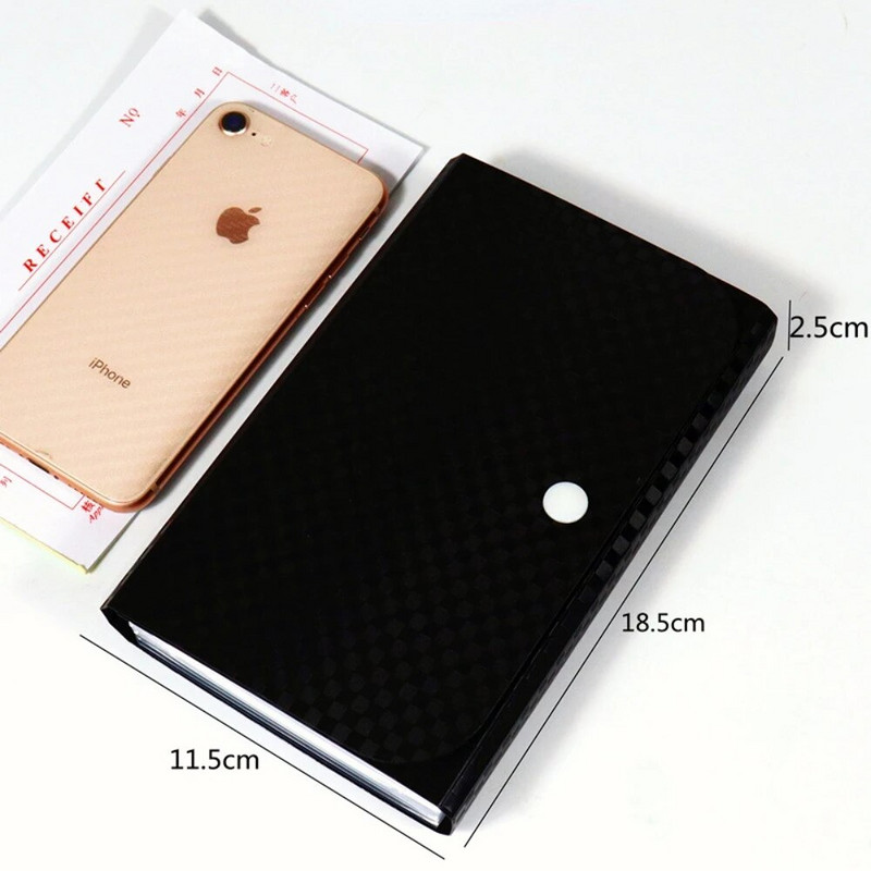 Mažų failų piniginės kvito aplankas A6 akordeono aplankas 7 sluoksnių 13 sluoksnių dėklas, atsparus vandeniui su lipniomis rodyklėmis