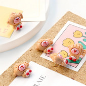 ALLTU 10gab Radošs īkšķis jauks karikatūra korķa tāfele foto siena nagu ziņojumu dēļa nagla