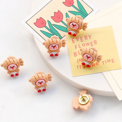 ALLTU 10gab Radošs īkšķis jauks karikatūra korķa tāfele foto siena nagu ziņojumu dēļa nagla