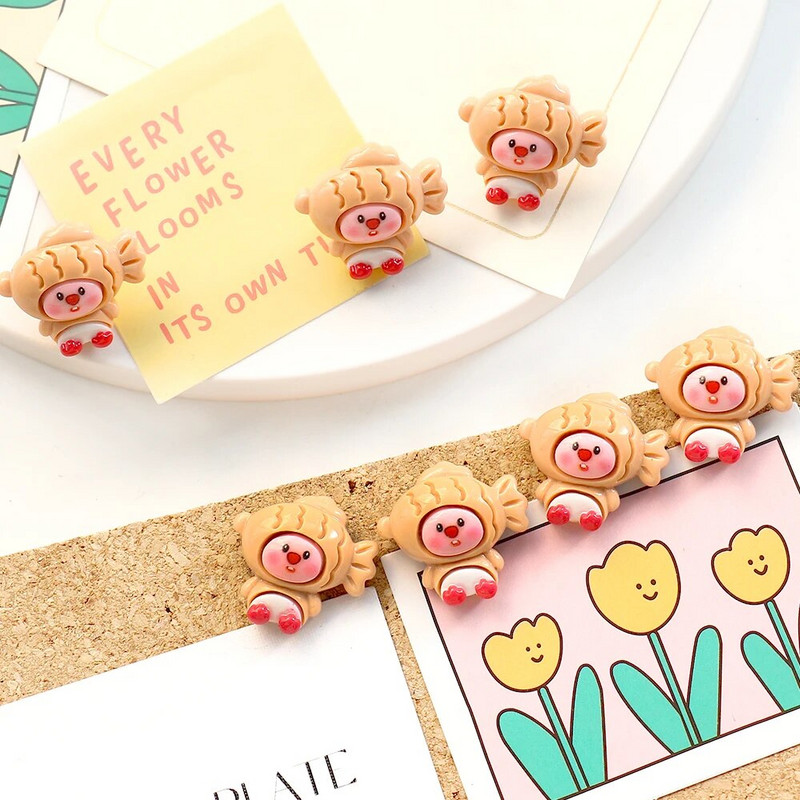 ALLTU 10gab Radošs īkšķis jauks karikatūra korķa tāfele foto siena nagu ziņojumu dēļa nagla