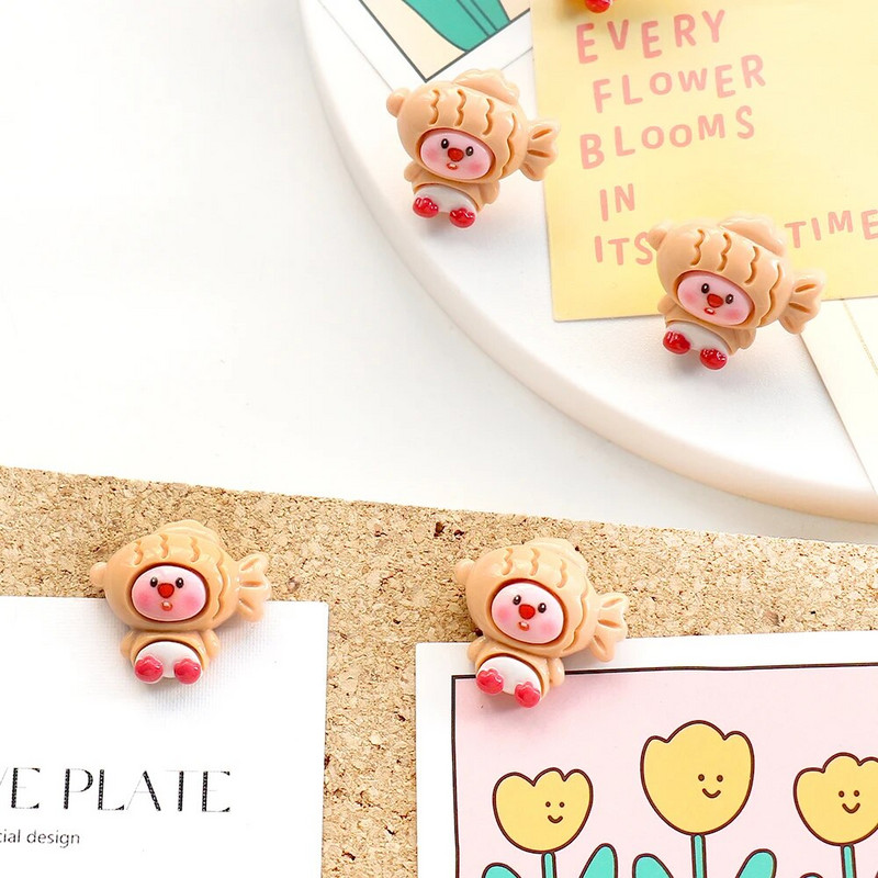 ALLTU 10gab Radošs īkšķis jauks karikatūra korķa tāfele foto siena nagu ziņojumu dēļa nagla