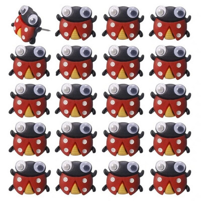 G5AA 20-pack Διακοσμητικά ζώα Σχήμα Thumb Tack Pushpins ThumbNails for Art Photo Message Whiteboard