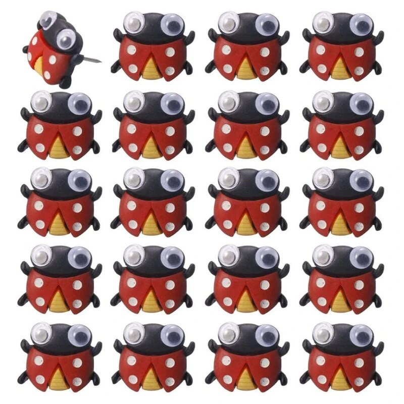 G5AA 20 pakuočių dekoratyviniai gyvūnai, formos nykščio segtukai Smeigtukai Smeigtukai Meno paveikslėlių žinučių sienelės lenta