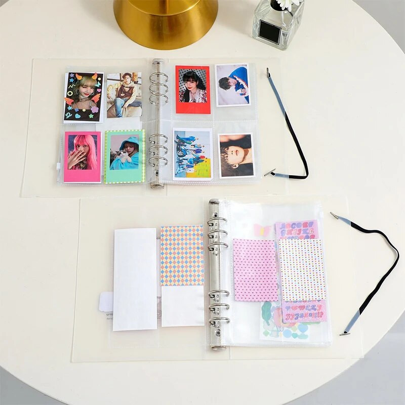 A5 Binder Storage Savāc Book Idol Photo Organizer Žurnāla dienasgrāmata Darba kārtības plānotājs Aploksne Budžeta grāmatas Nosedz skolas kancelejas preces