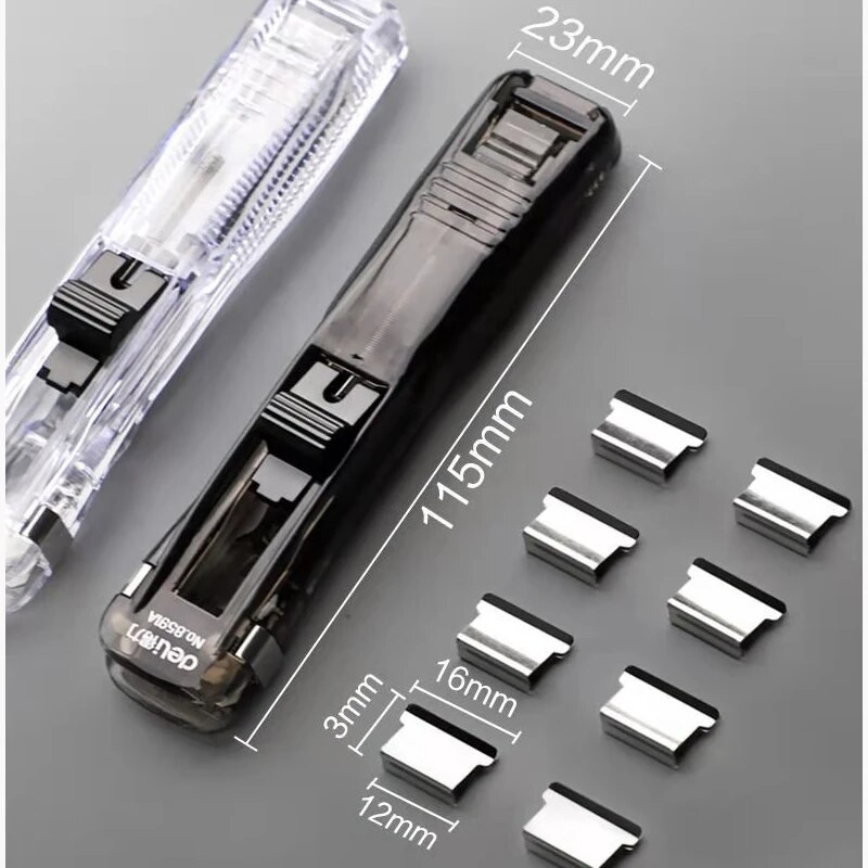 50 tk Paberitõukuriklambrite komplekt Köitmisklambrid Paberklambrid kontorikoolile Dokumendikorraldaja Kaasaskantav klambriga klammerdaja Ei kahjusta paberit