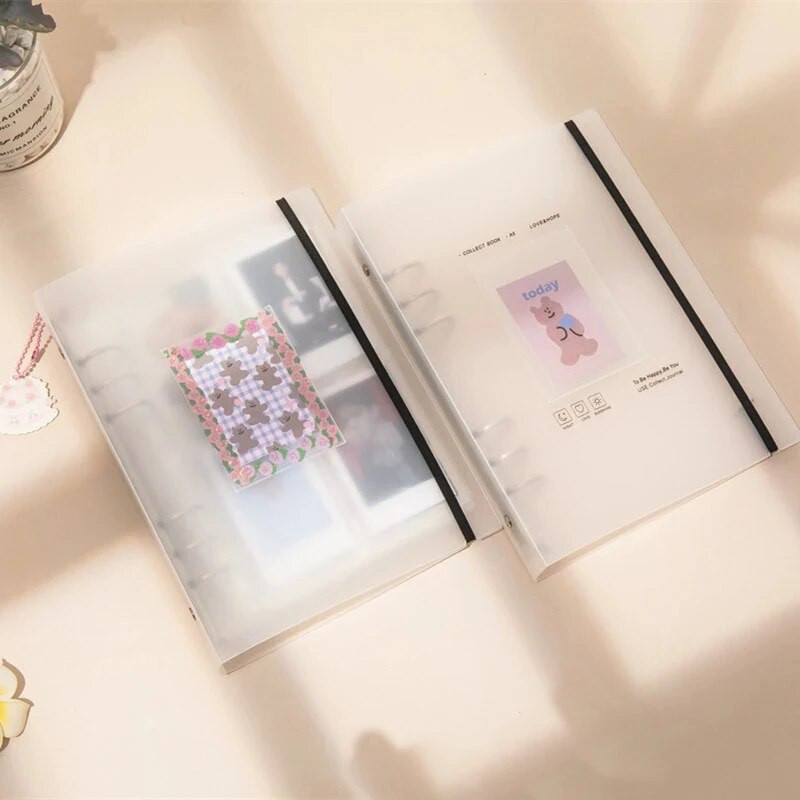 EZONE A5 Binder Storage Συλλογή βιβλίου άλμπουμ Κάρτα Βιβλίο φωτογραφιών Οργανωτής Ημερολόγιο Ημερολόγιο Ατζέντα Planner School Stationery Matte