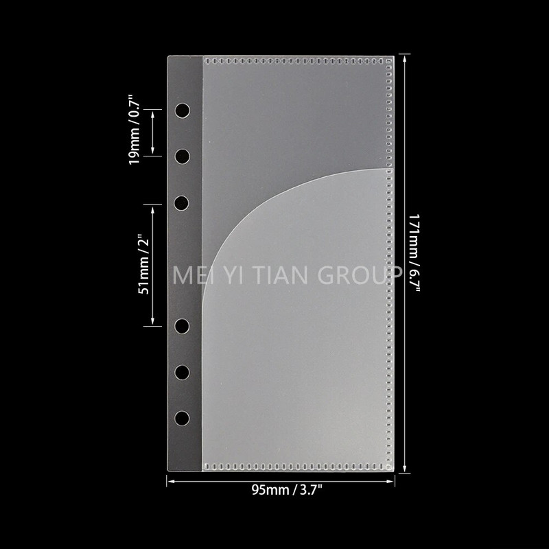 5 vnt. A6 grynųjų pinigų vokai matinio segtuvo kišenės palaidų lapų 6 skylučių rausva biudžeto kišenė dvipusis atidaromas pinigų vokas