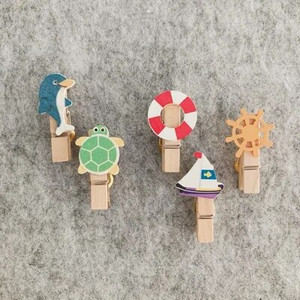 5 τμχ Ξύλινες καρφίτσες με ξύλινα κλιπ Πινέζες από φελλό Δημιουργικά συνδετήρες καρτ ποστάλ Στερεώσεις στον τοίχο Pushpins Ράφτες DIY δέσιμο