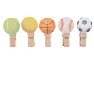 5 τμχ Ξύλινες καρφίτσες με ξύλινα κλιπ Πινέζες από φελλό Δημιουργικά συνδετήρες καρτ ποστάλ Στερεώσεις στον τοίχο Pushpins Ράφτες DIY δέσιμο