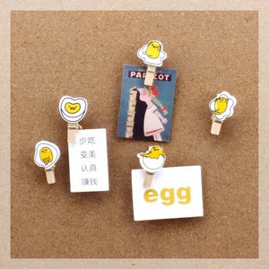 5 τμχ Ξύλινες καρφίτσες με ξύλινα κλιπ Πινέζες από φελλό Δημιουργικά συνδετήρες καρτ ποστάλ Στερεώσεις στον τοίχο Pushpins Ράφτες DIY δέσιμο