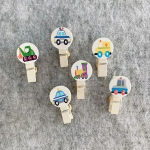 5 τμχ Ξύλινες καρφίτσες με ξύλινα κλιπ Πινέζες από φελλό Δημιουργικά συνδετήρες καρτ ποστάλ Στερεώσεις στον τοίχο Pushpins Ράφτες DIY δέσιμο