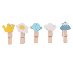 5 τμχ Ξύλινες καρφίτσες με ξύλινα κλιπ Πινέζες από φελλό Δημιουργικά συνδετήρες καρτ ποστάλ Στερεώσεις στον τοίχο Pushpins Ράφτες DIY δέσιμο